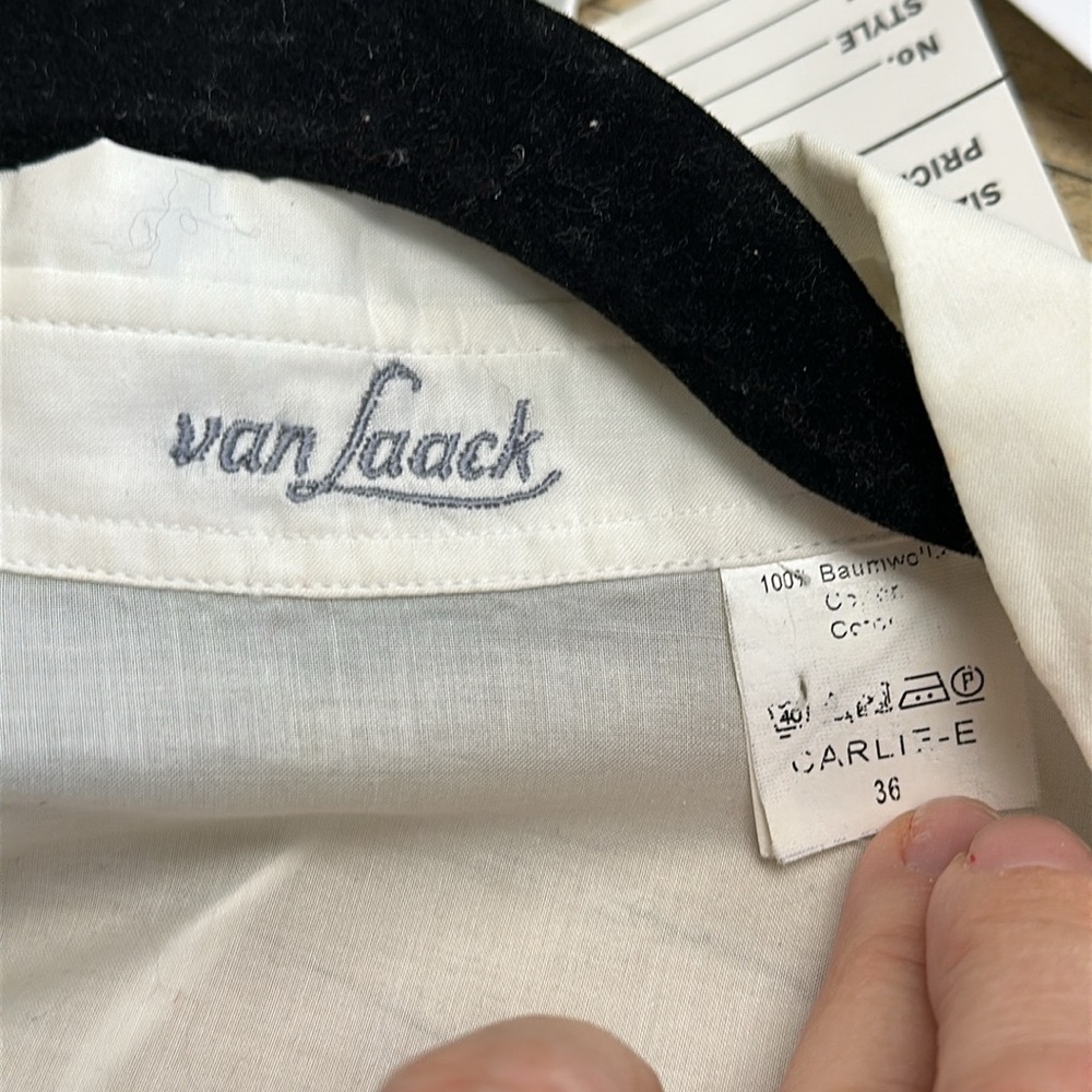 Van Laack Button-Down Embroidered Blouse/Shirtwhi… - image 7